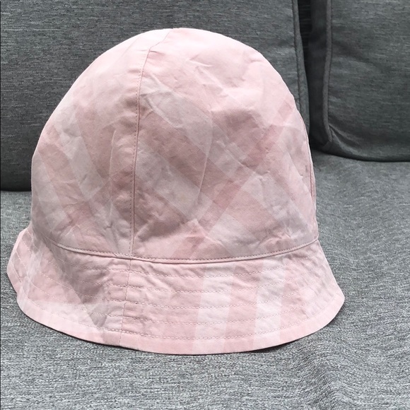 Burberry pink checked hat sz 12M - Picture 1 of 8